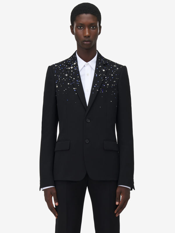 ALEXANDER MCQUEEN - Constellation Embroidered Single-breasted Jacket - Item 828639QVAAA1000
